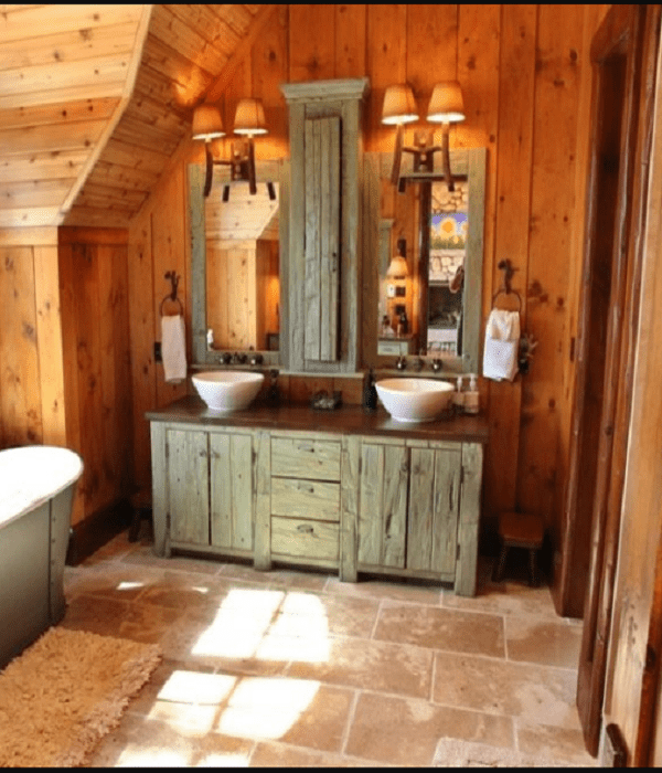 rustic bathroom cabinet modern rustic bathroom