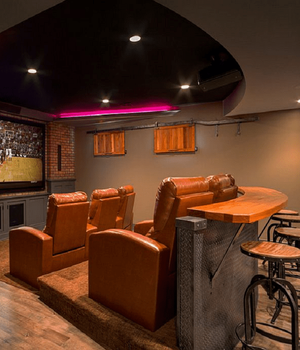 25 Best Basement Home Theater Decor Ideas (Entertain Family)